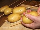 Картофель спиралью, запеченный в духовке